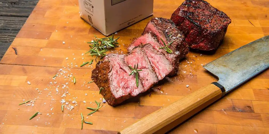 smoked Sirloin Steak on Traeger grill