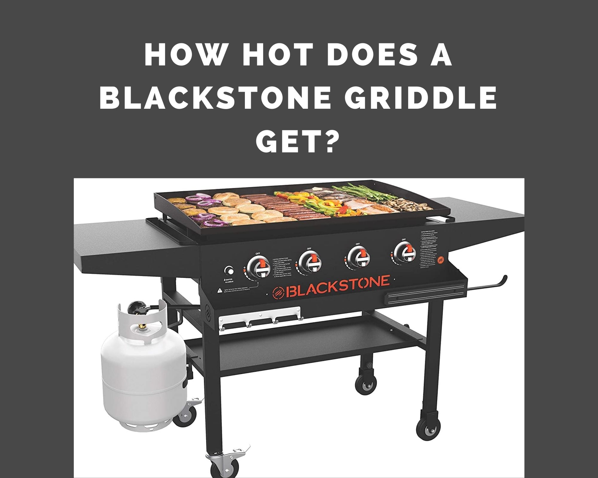 how hot does a blackstone griddle get