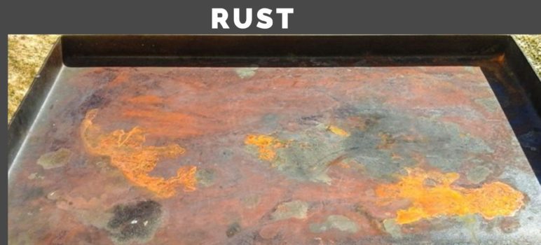 how to clean blackstone griddle rust