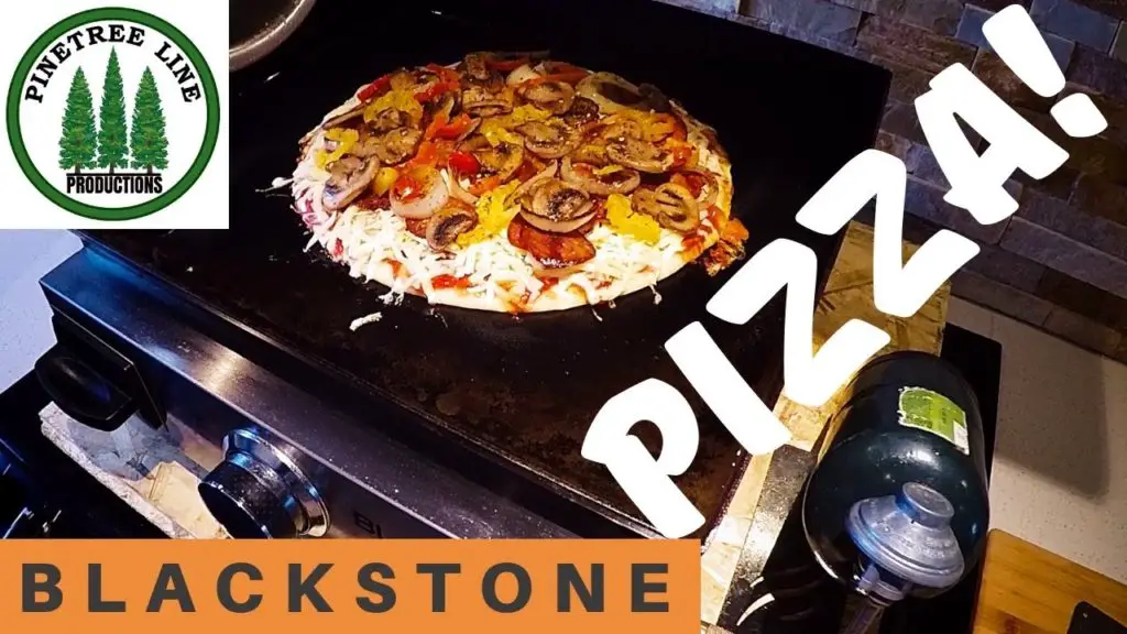 cook pizza on blackstone griddle
