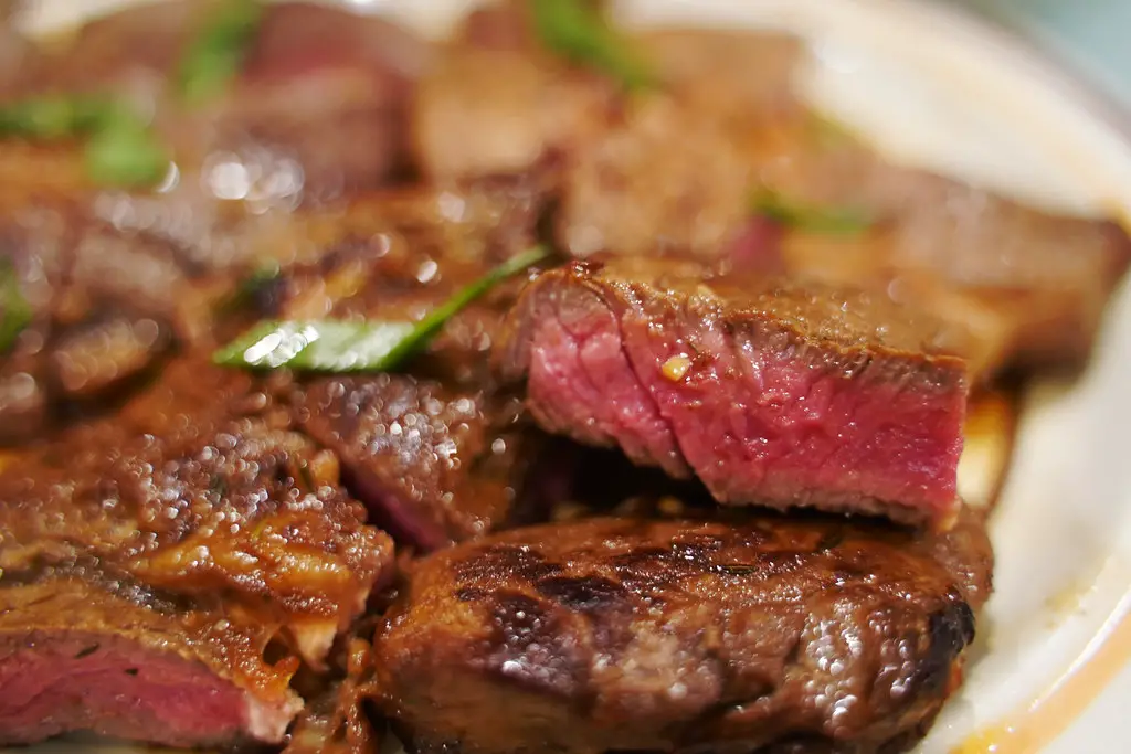 Cooking Steaks on Blackstone Griddle