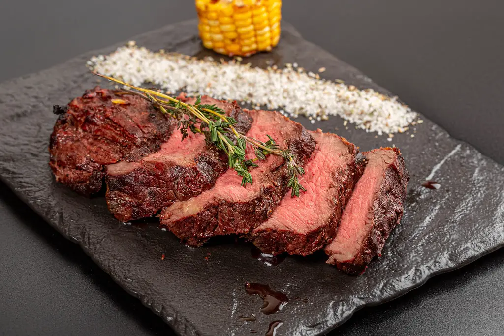 steaks on Blackstone griddle