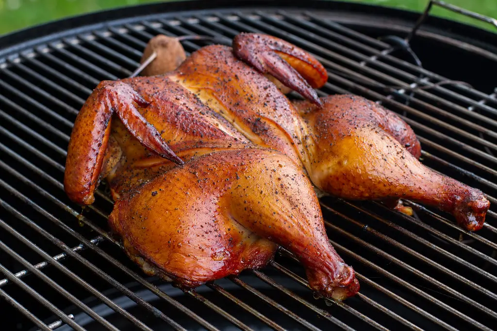 smoked chicken temp