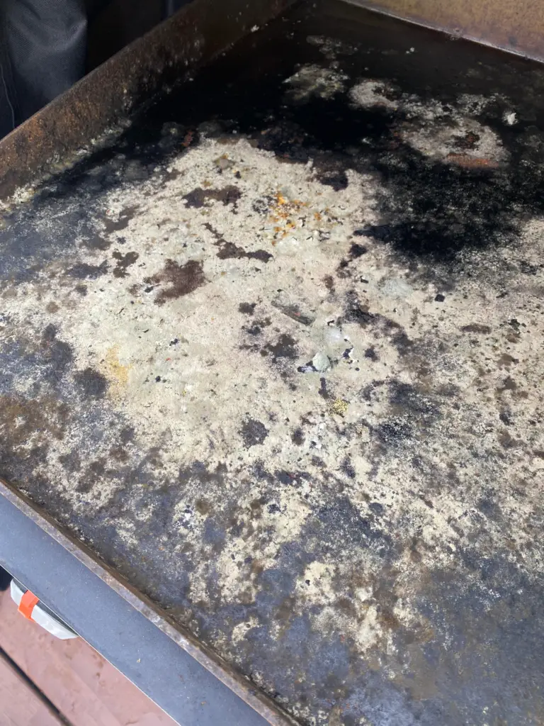 mold on blackstone griddle