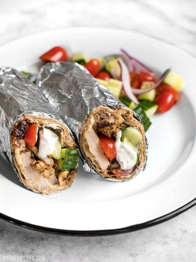 Greek-Style Chicken Wraps