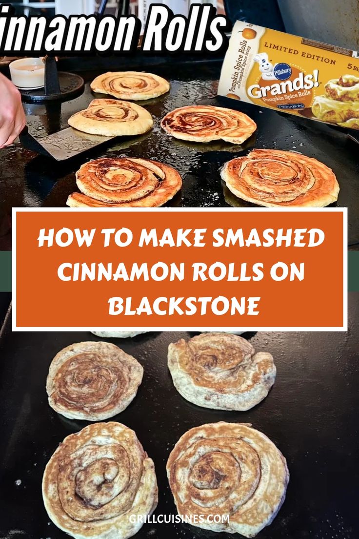 blackstone smashes cinnamon rolls