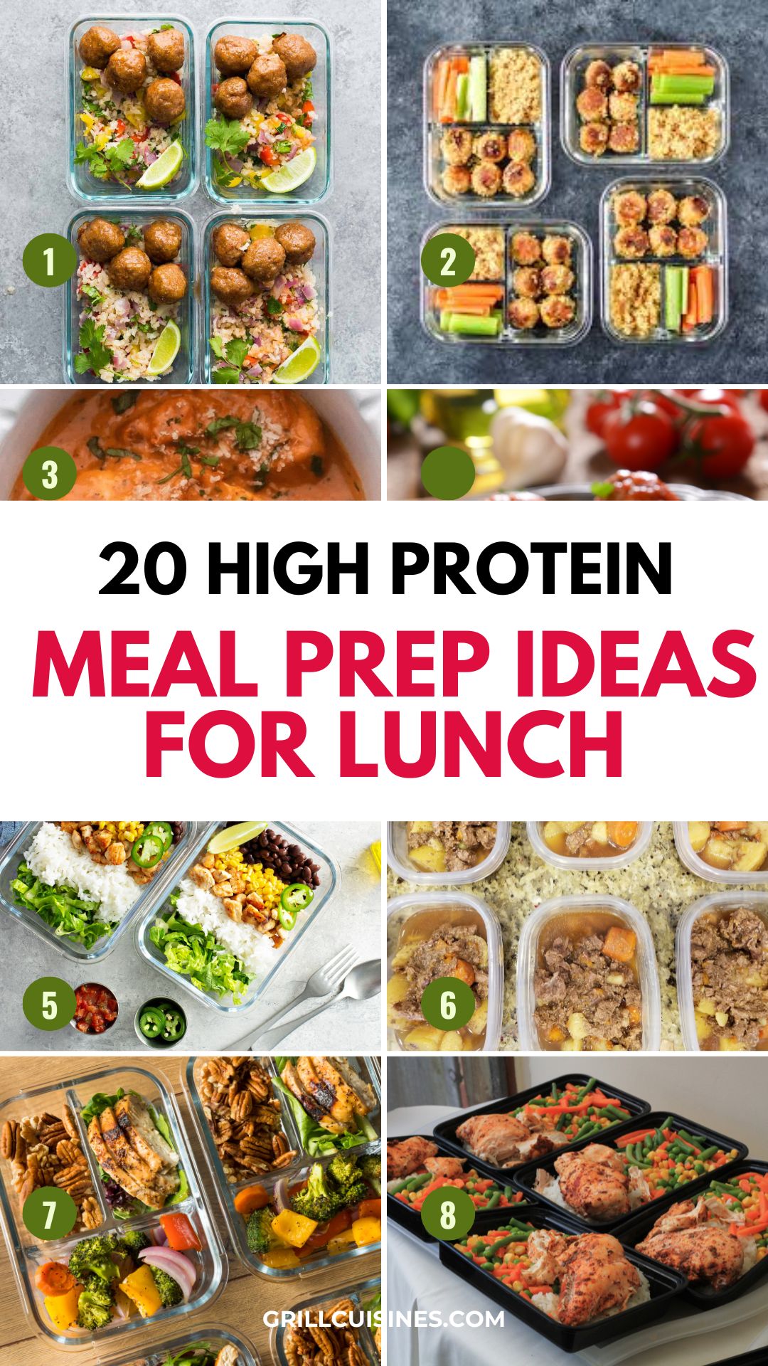 25 HIGH PROTEIN MEAL PREP LUNCH - Grill Cuisines