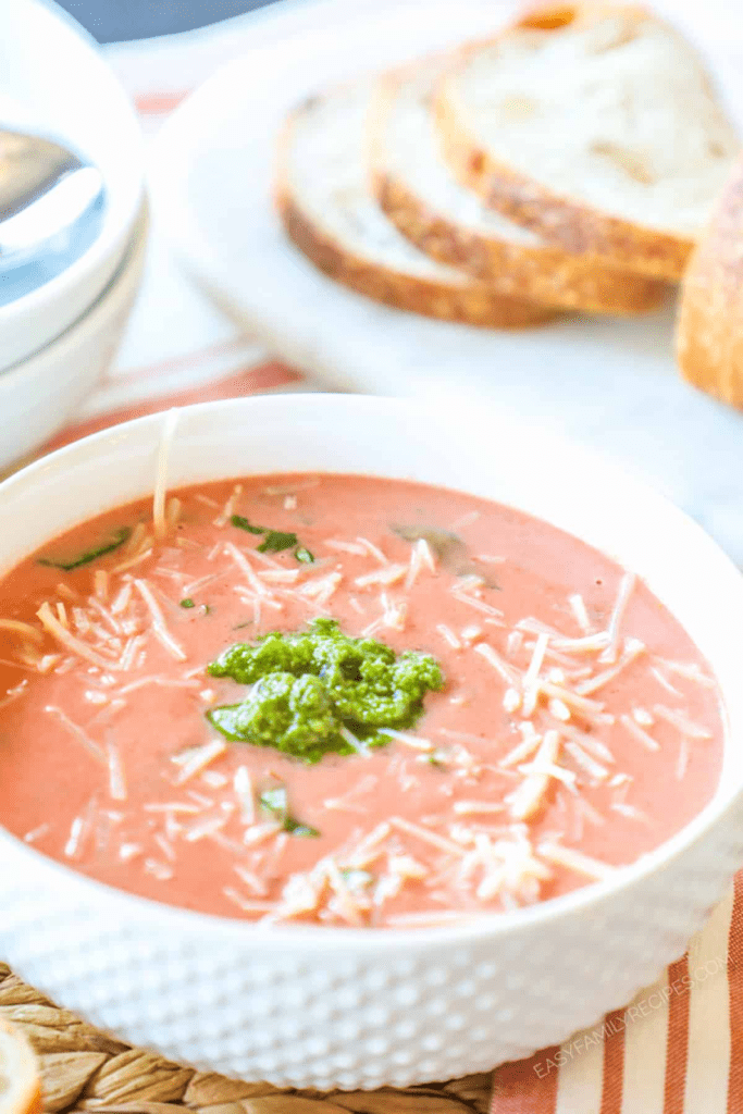 crockpot Creamy Tomato Basil Soup