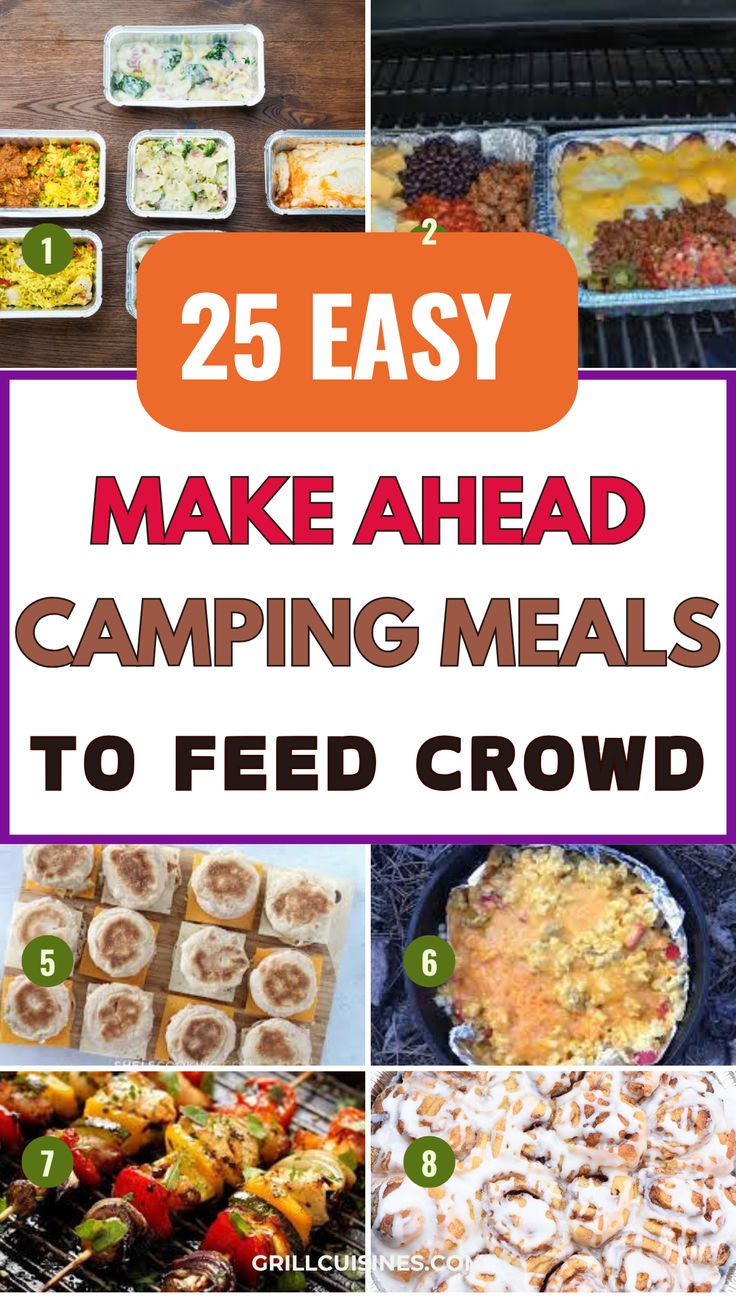 30 Amazing Make Ahead Camping Meals Grill Cuisines