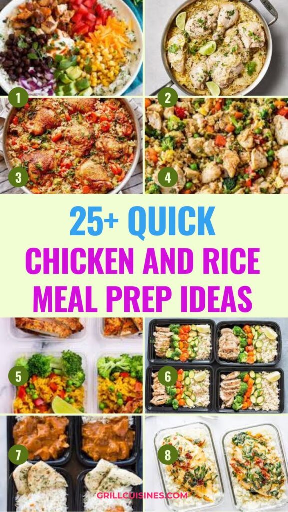 Chicken and Rice Meal Prep Ideas