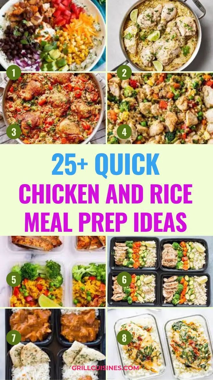 25 Irresistible Chicken and Rice Meal Prep Ideas That Will Simplify