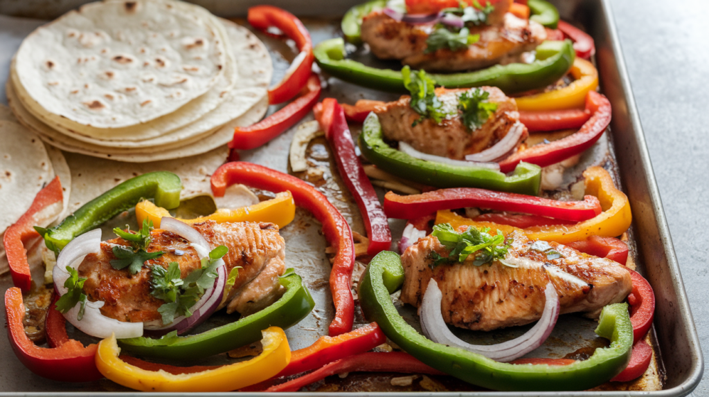 Sheet Pan Chicken Fajitas