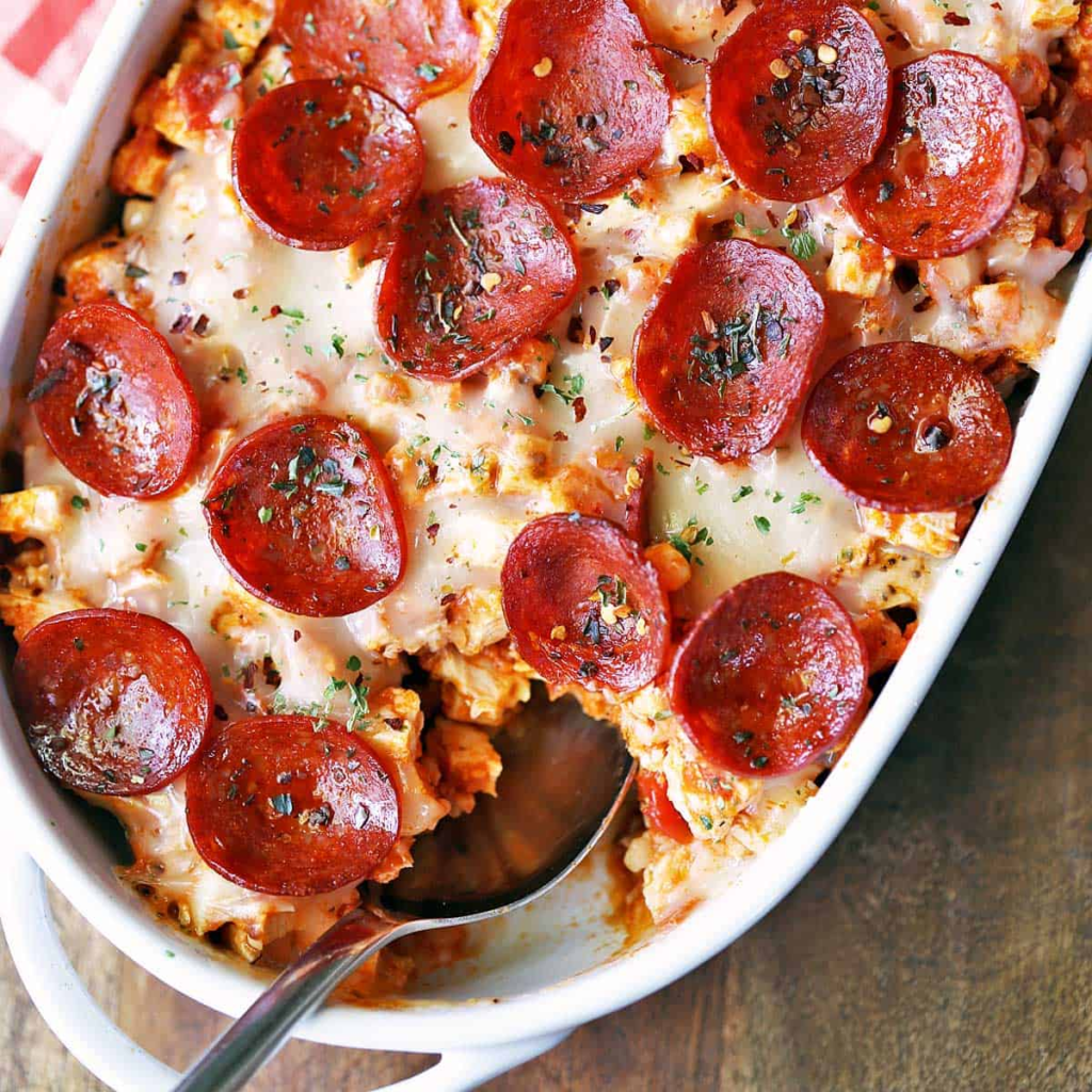 Keto Pizza Casserole