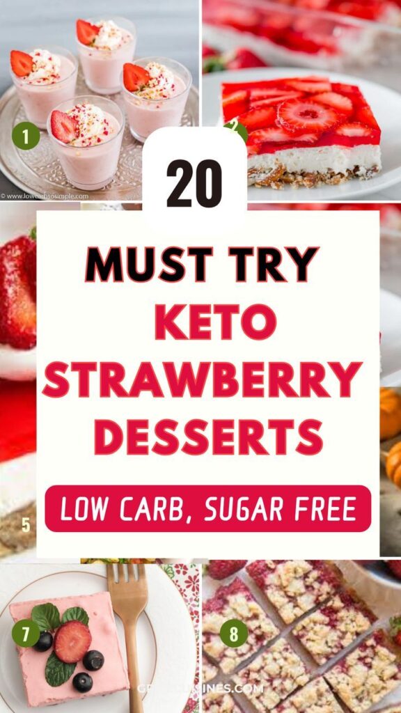 Keto Strawberry Desserts