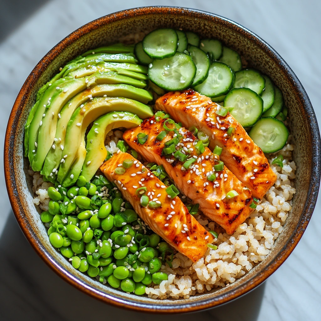 Baked Salmon Sushi Bowl