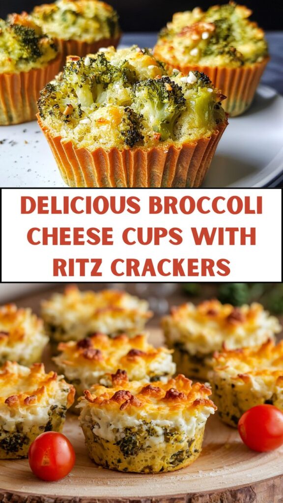 Broccoli Cheese Cups With Ritz Crackers