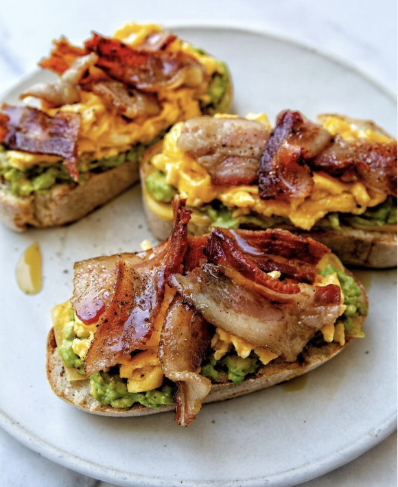 Hash Brown Avocado Toast With Prosciutto