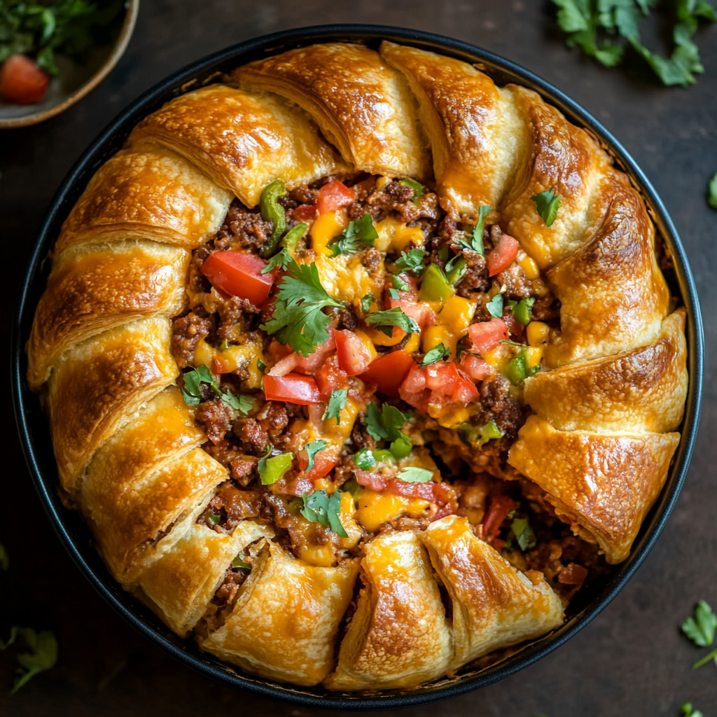 Pillsbury Crescent Roll Taco Bake