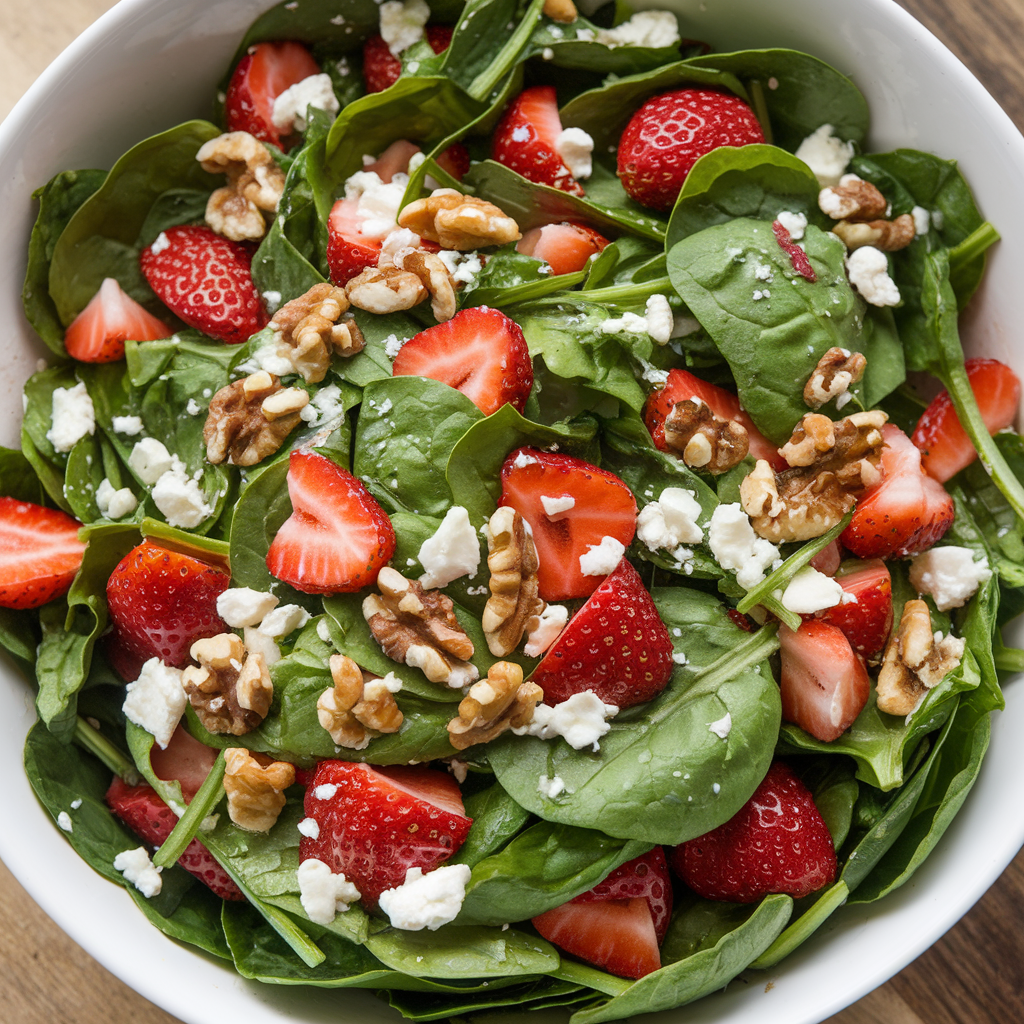 strawberry Spinach Feta Salad 