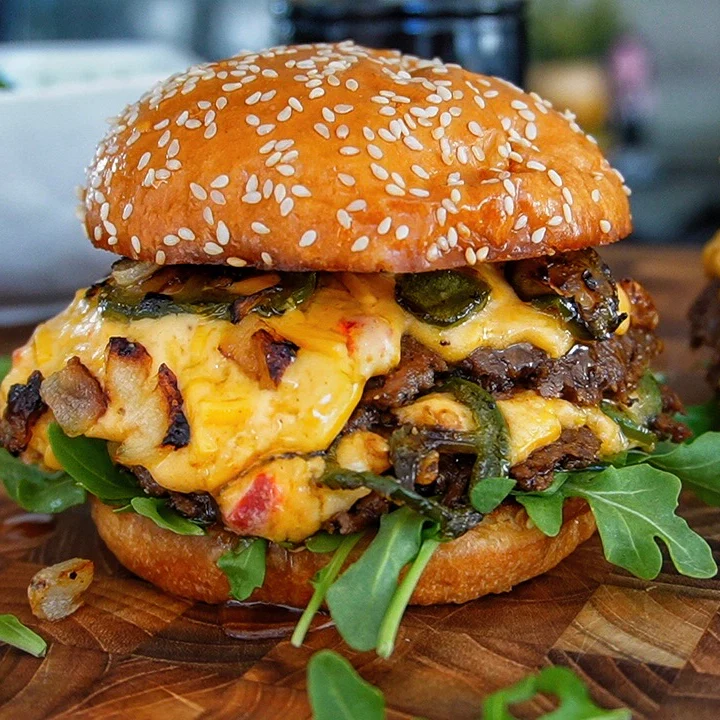 Pimento Cheese Smashburgers On Blackstone Griddles