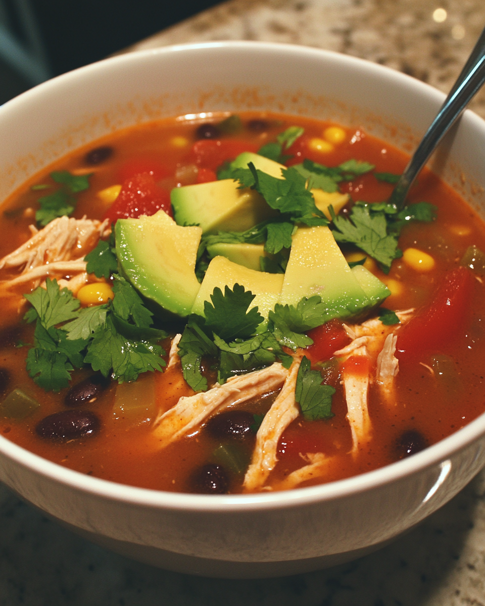 Easy Creamy Chicken Taco Soup