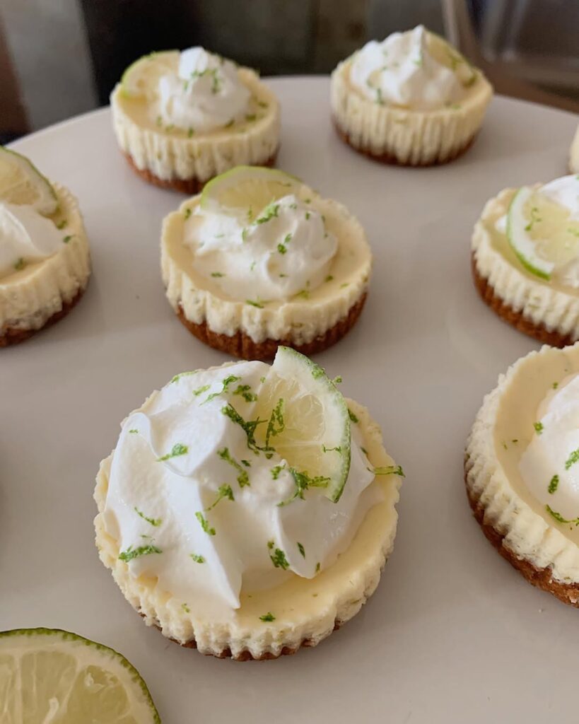 Mini Key lime cheesecake