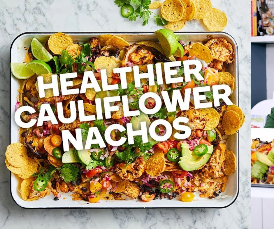 Vegan Sheet Pan Cauliflower Nachos