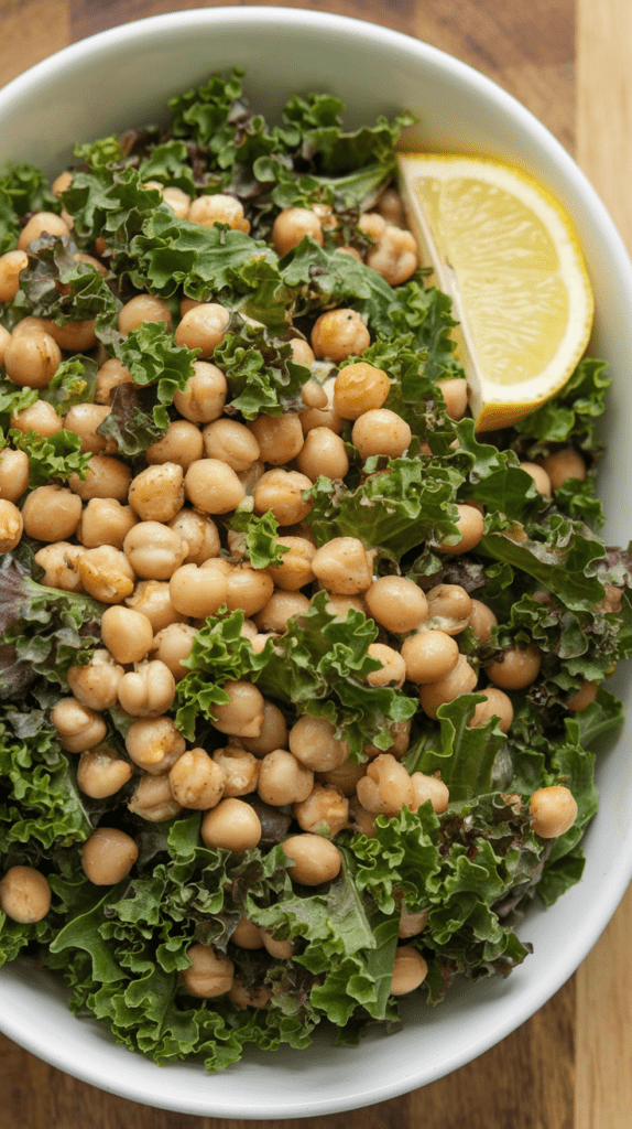 Kale Garbanzo Bean Salad