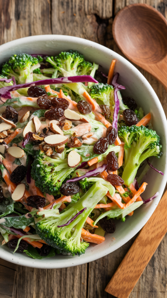 Broccoli Slaw Salad with Raisins