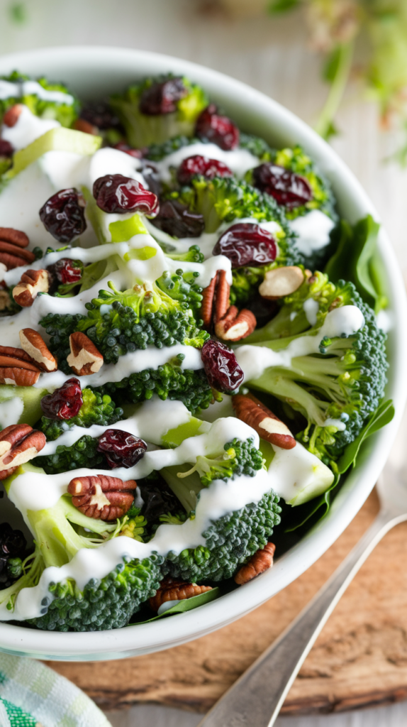 Broccoli Cranberry Salad with Pecans