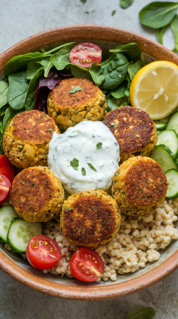 Loaded Mediterranean Falafel Bowl