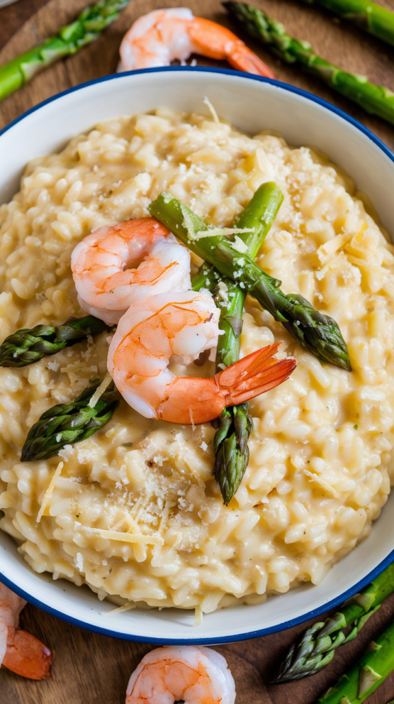 Shrimp and Asparagus Risotto