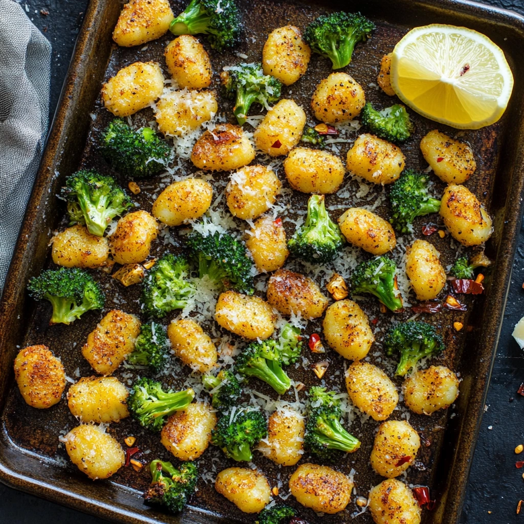 One Pan Brocoli Gnocchi 