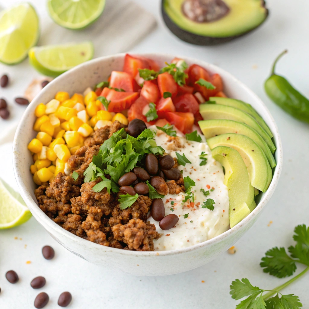 TACO COTTAGE CHEESE BOWL