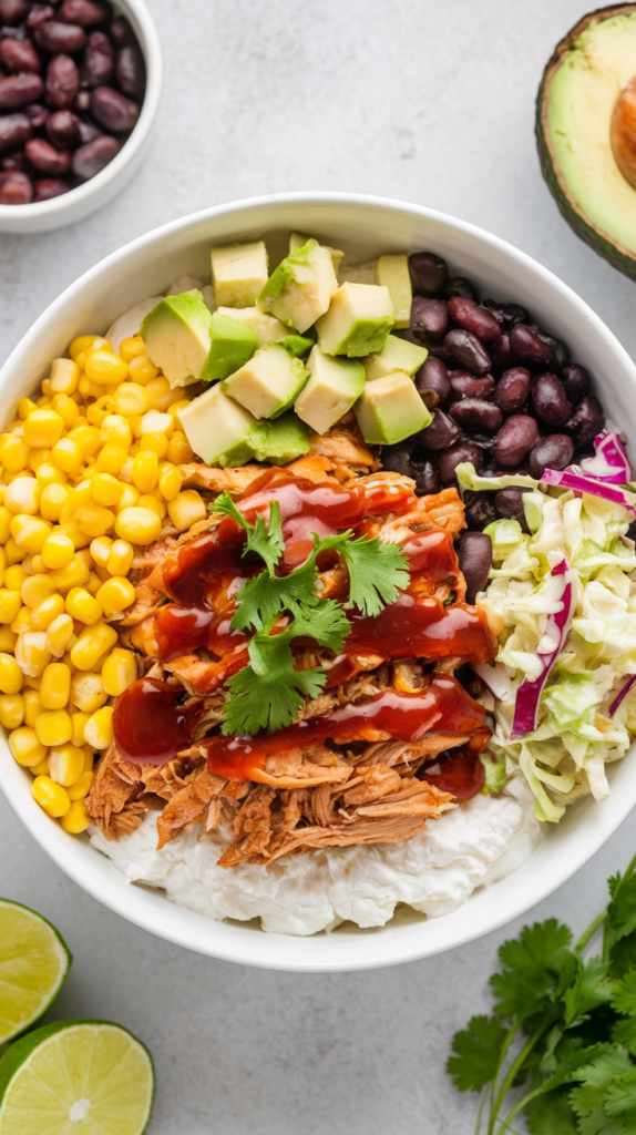 Cottage Cheese BBQ Chicken Bowl