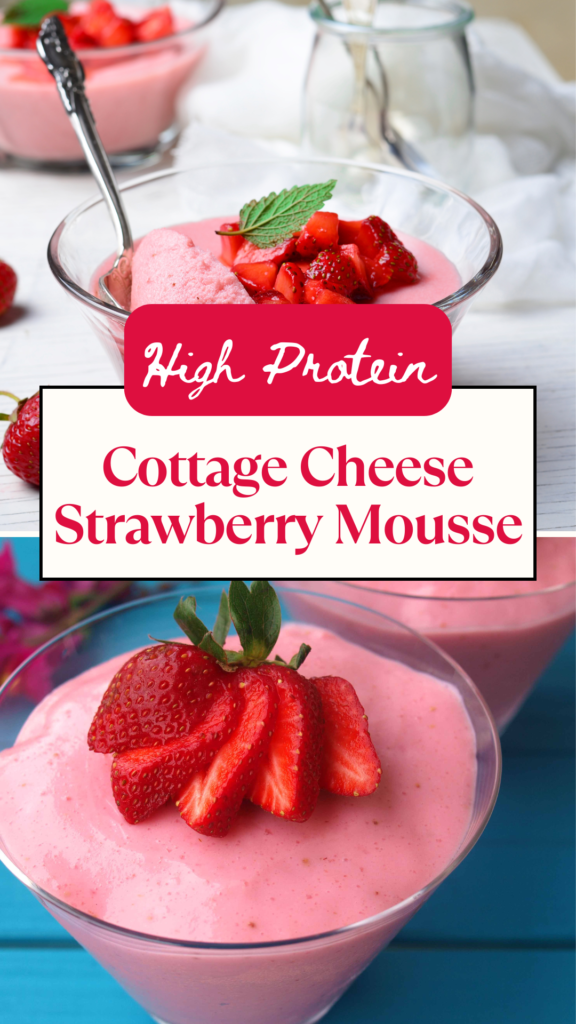 Cottage Cheese Strawberry Mousse