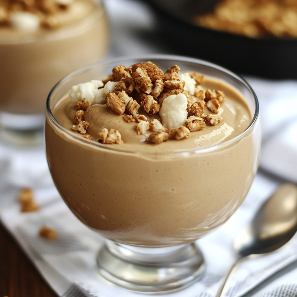 Peanut Butter cottage cheese mousse