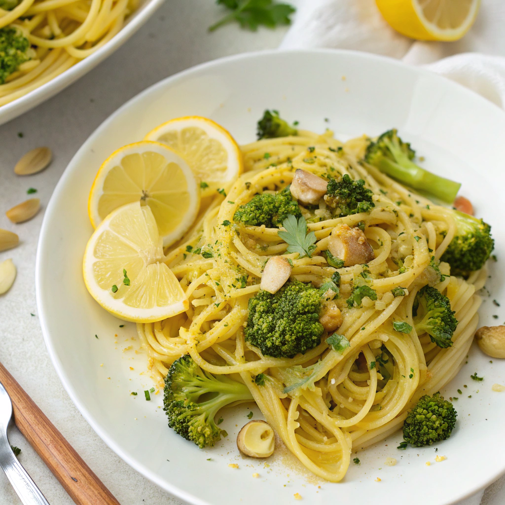 Lemon Garlic Broccoli Pasta