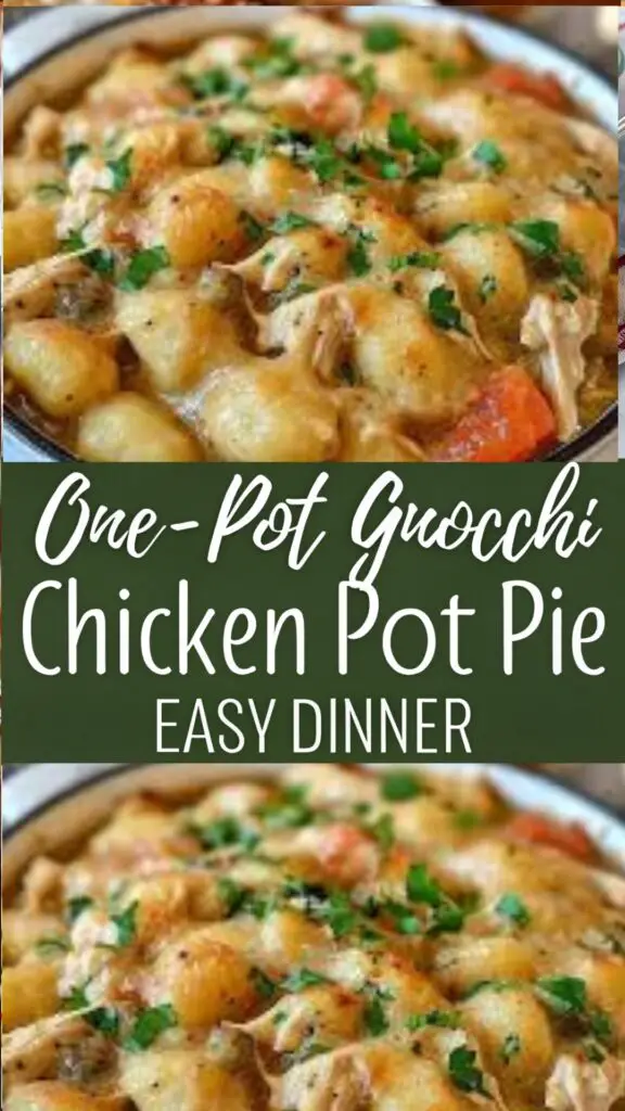 One-Pot Gnocchi Chicken Pot Pie