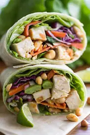 asian chicken wrap