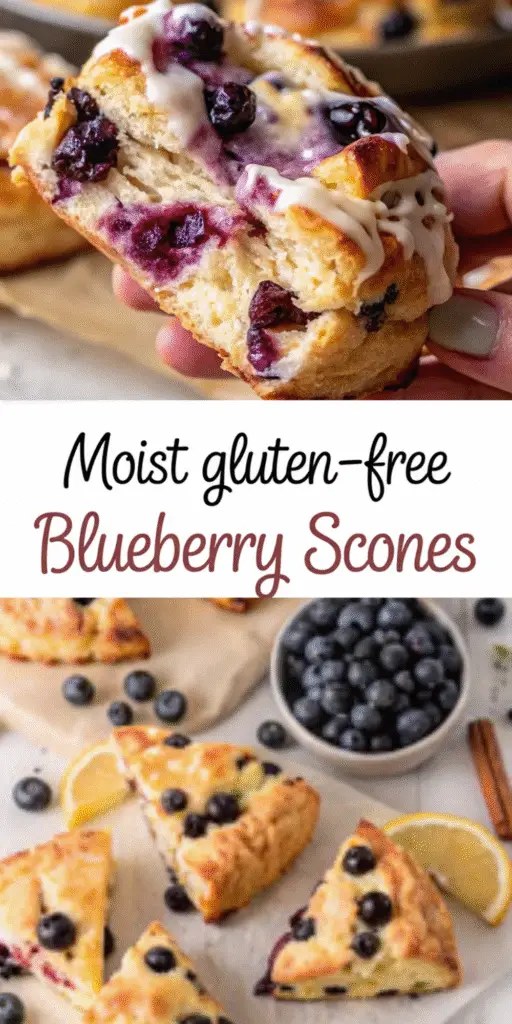 Moist Gluten-Free Blueberry Scones