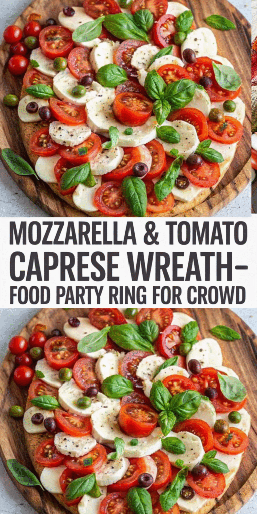 Mozzarella & Tomato Caprese Ring