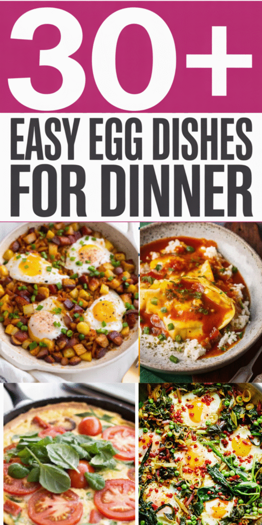 egg recipes for dinner