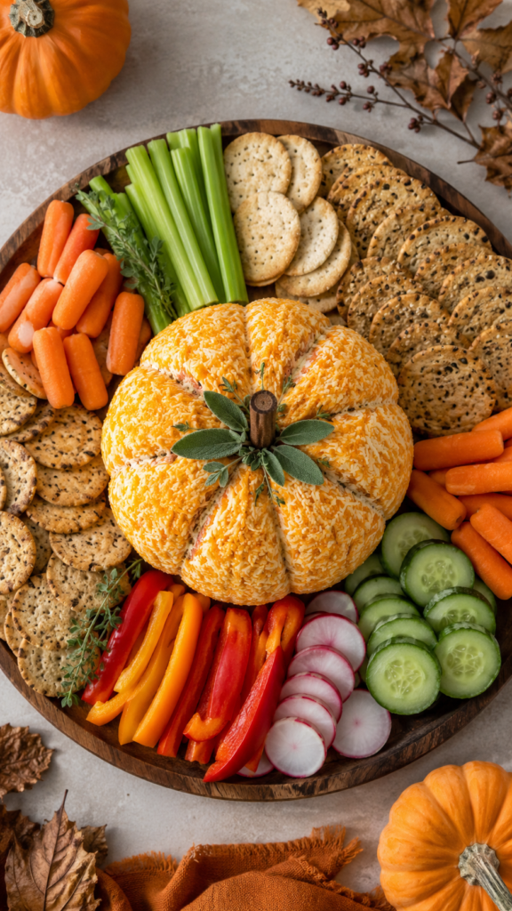 Pumpkin Cheese Ball Board